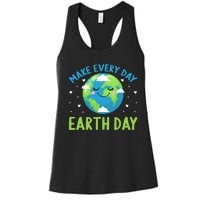 Every Day Is Earth Day Graphic Women's Racerback Tank