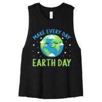 Every Day Is Earth Day Graphic Women's Racerback Cropped Tank