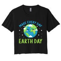 Every Day Is Earth Day Graphic Women's Crop Top Tee