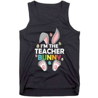 Easter Day Im The Teacher Bunny Happy Easter Tank Top