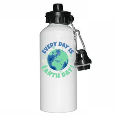 Every Day Is Earth Day Environtal Climate Change Activist Gift Aluminum Water Bottle