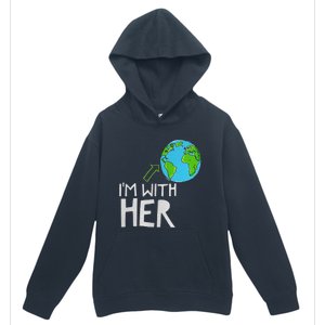 Earth Day I'm With Her World Nature Funny Environment Cool Urban Pullover Hoodie