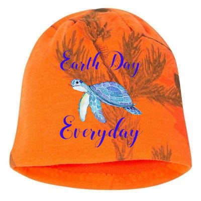 Earth Day Is Everyday Biodiversity Protect Our Ocean Kati - Camo Knit Beanie