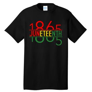 Emancipation Day Is Great With 1865 Juneteenth Flag Apparel Tall T-Shirt