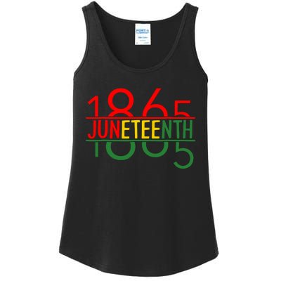 Emancipation Day Is Great With 1865 Juneteenth Flag Apparel Ladies Essential Tank