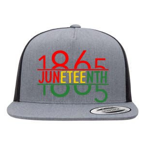 Emancipation Day Is Great With 1865 Juneteenth Flag Apparel Flat Bill Trucker Hat