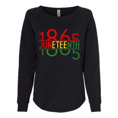 Emancipation Day Is Great With 1865 Juneteenth Flag Apparel Womens California Wash Sweatshirt