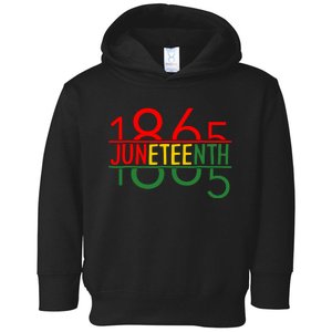 Emancipation Day Is Great With 1865 Juneteenth Flag Apparel Toddler Hoodie