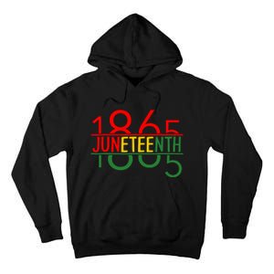 Emancipation Day Is Great With 1865 Juneteenth Flag Apparel Tall Hoodie