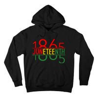 Emancipation Day Is Great With 1865 Juneteenth Flag Apparel Tall Hoodie