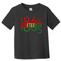 Emancipation Day Is Great With 1865 Juneteenth Flag Apparel Toddler T-Shirt