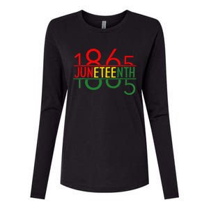 Emancipation Day is great with 1865 Juneteenth flag Womens Cotton Relaxed Long Sleeve T-Shirt