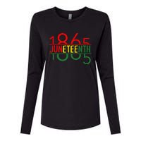 Emancipation Day is great with 1865 Juneteenth flag Womens Cotton Relaxed Long Sleeve T-Shirt