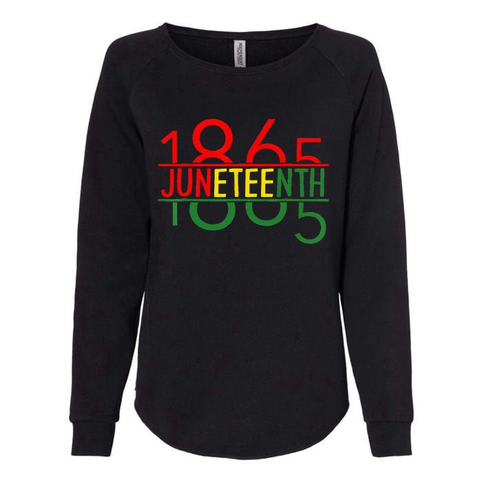 Emancipation Day is great with 1865 Juneteenth flag Womens California Wash Sweatshirt