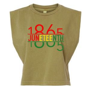 Emancipation Day is great with 1865 Juneteenth flag Garment-Dyed Women's Muscle Tee