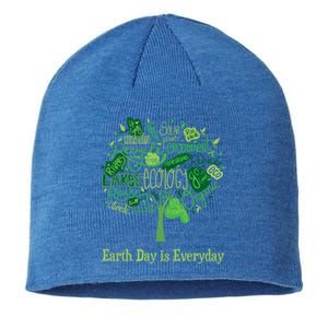 Earth Day Is Everyday Global Warming And Climate Graphic Gift Sustainable Beanie