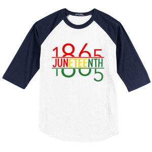 Emancipation Day Is Great With 1865 Juneteenth Flag Baseball Sleeve Shirt