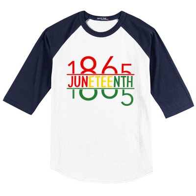 Emancipation Day Is Great With 1865 Juneteenth Flag Baseball Sleeve Shirt