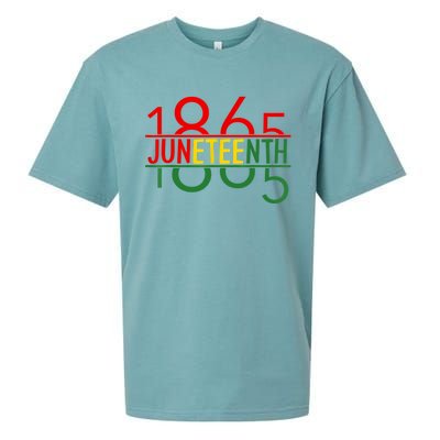 Emancipation Day Is Great With 1865 Juneteenth Flag Sueded Cloud Jersey T-Shirt