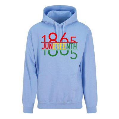 Emancipation Day Is Great With 1865 Juneteenth Flag Unisex Surf Hoodie