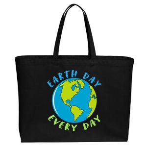 Earth Day Is Everyday Happy Earth Day Cool Gift Cotton Canvas Jumbo Tote