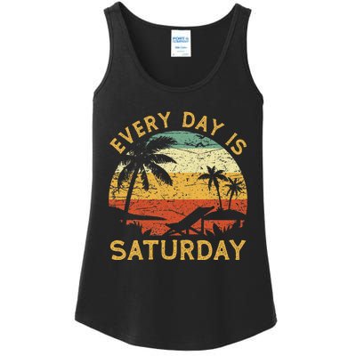 Every Day Is Saturday Funny Retirement Retired Ladies Essential Tank