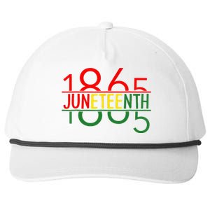 Emancipation Day is great with 1865 Juneteenth flag Snapback Five-Panel Rope Hat