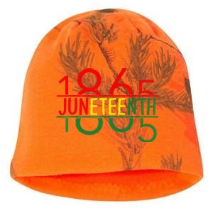 Emancipation Day is great with 1865 Juneteenth flag Kati - Camo Knit Beanie