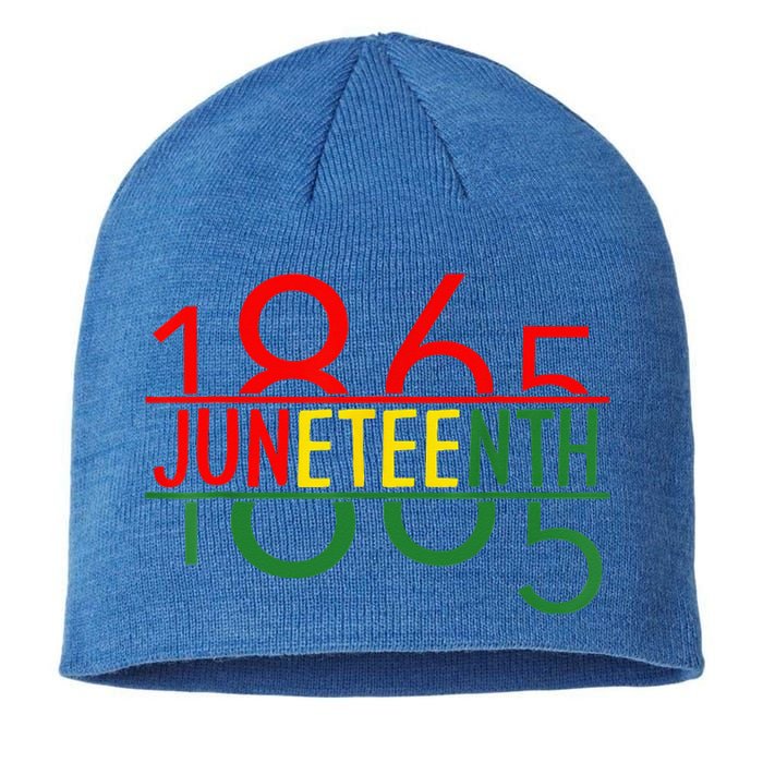 Emancipation Day is great with 1865 Juneteenth flag Sustainable Beanie