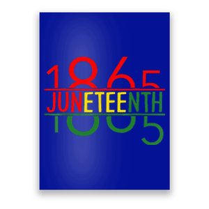 Emancipation Day is great with 1865 Juneteenth flag Poster