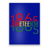 Emancipation Day is great with 1865 Juneteenth flag Poster