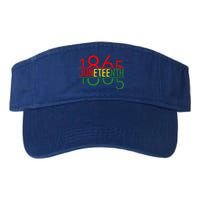 Emancipation Day is great with 1865 Juneteenth flag Valucap Bio-Washed Visor