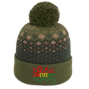 Emancipation Day is great with 1865 Juneteenth flag The Baniff Cuffed Pom Beanie