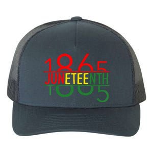 Emancipation Day is great with 1865 Juneteenth flag Yupoong Adult 5-Panel Trucker Hat