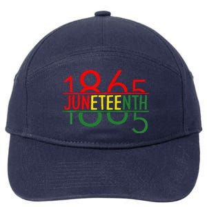 Emancipation Day is great with 1865 Juneteenth flag 7-Panel Snapback Hat