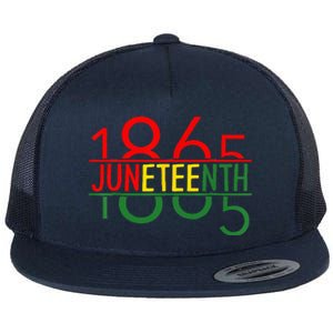 Emancipation Day is great with 1865 Juneteenth flag Flat Bill Trucker Hat