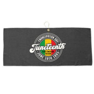 Emancipation Day Juneteenth Freedom Graphic Large Microfiber Waffle Golf Towel