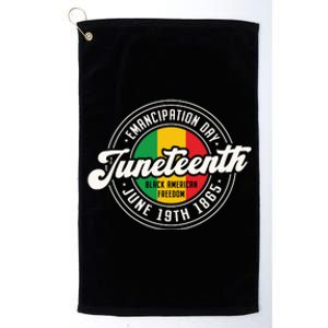 Emancipation Day Juneteenth Freedom Graphic Platinum Collection Golf Towel