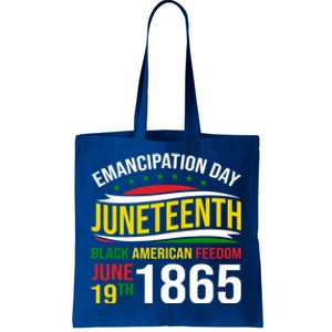 Ecipation Day Junenth Black American Freedom June 19th Meaningful Gift Tote Bag