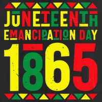 Emancipation Day Juneteenth African 1865 Freedom American 7 Panel Mesh Trucker Snapback Hat