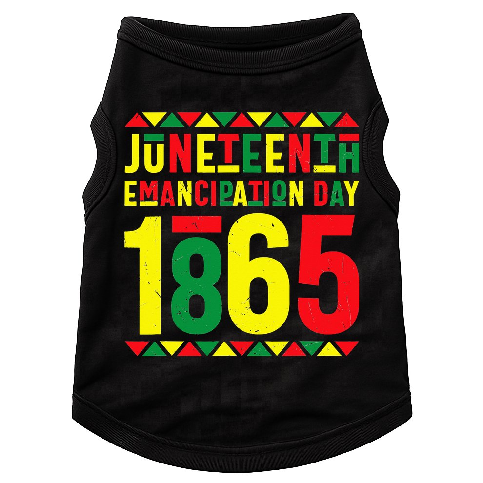 Emancipation Day Juneteenth African 1865 Freedom American Doggie Tank