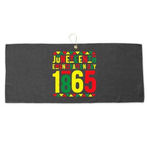 Emancipation Day Juneteenth African 1865 Freedom American Large Microfiber Waffle Golf Towel