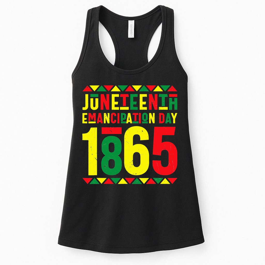 Emancipation Day Juneteenth African 1865 Freedom American Womens Tank Top