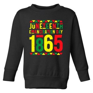 Emancipation Day Juneteenth African 1865 Freedom American Toddler Sweatshirt