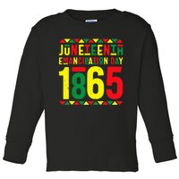 Emancipation Day Juneteenth African 1865 Freedom American Toddler Long Sleeve Shirt