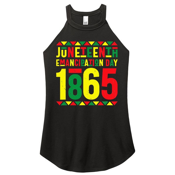 Emancipation Day Juneteenth African 1865 Freedom American Women's Perfect Tri Rocker Tank