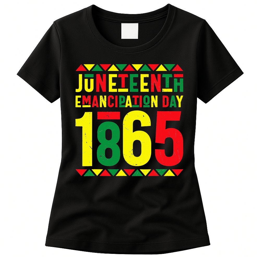 Emancipation Day Juneteenth African 1865 Freedom American Womens T-Shirt