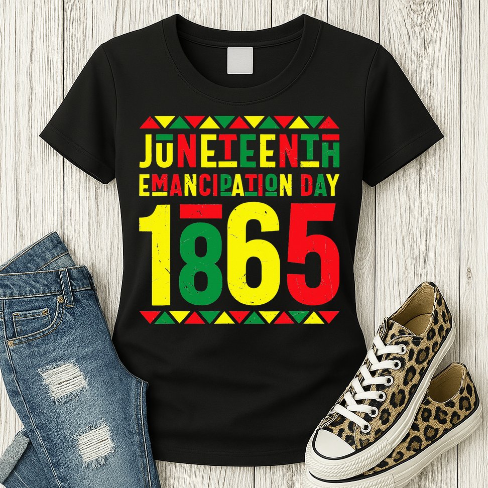Emancipation Day Juneteenth African 1865 Freedom American Womens T-Shirt