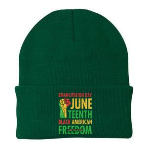 Emancipation Day Juneteenth Black American Freedom Knit Cap Winter Beanie