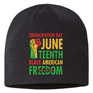 Emancipation Day Juneteenth Black American Freedom Sustainable Beanie